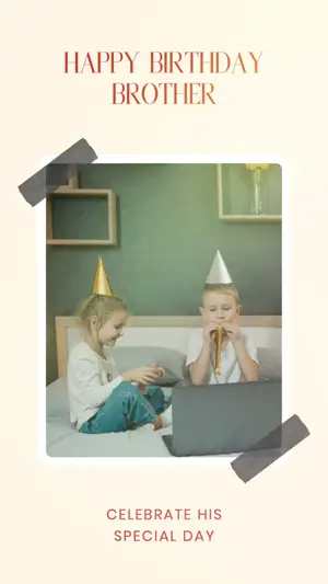 CELEBRATE HIS SPECIAL DAY lively pop Story template