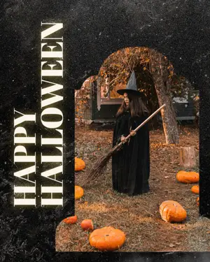 Happy Halloween Instagram post template