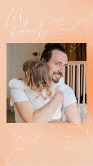father and kid Instagram story template