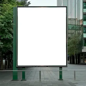 square billboard in the street 