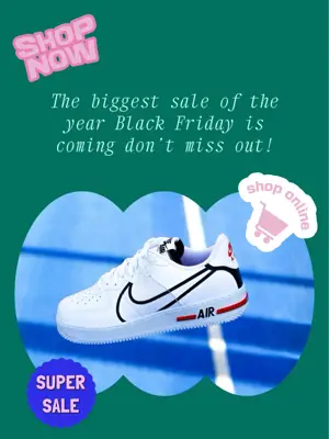 Green minimalist design with stickers Sale Instagram Post