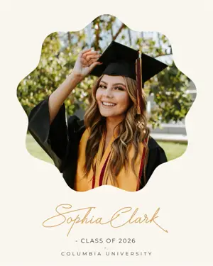 minimalist elegant graduation template 