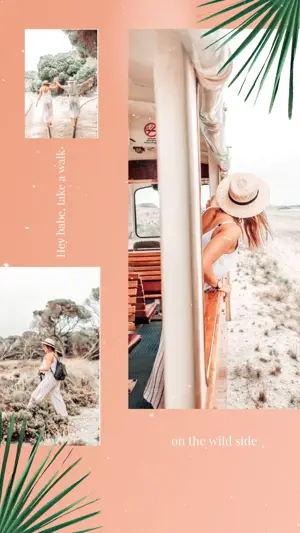 A Woman In A Hat Leaning Against A Pole Leaves Template