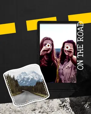 A Couple Of Women Standing Next To Each Other Wanderlust Template