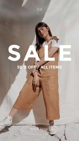 White Neutral All Items Fashion Sale Template