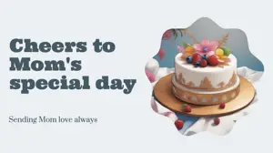 Sending Mom love always cozy winter template