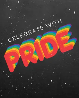 Dark background Pride month celebration Instagram post template 