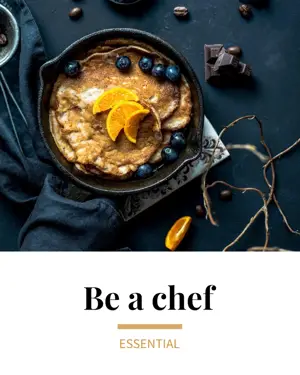 A Pancake With Blueberries And Orange Slices In It Foodie Template