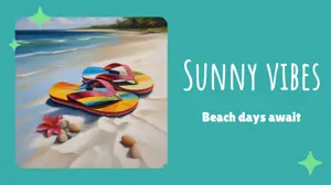 Beach days await citrus splash template