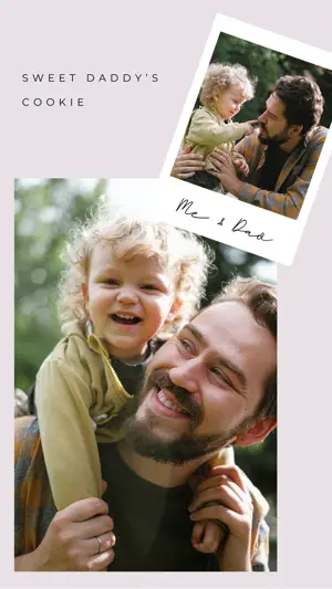 family day son and dad outdoors Instagram story template