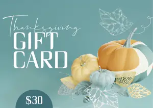 Thanksgiving pumpkin gift card voucher template 