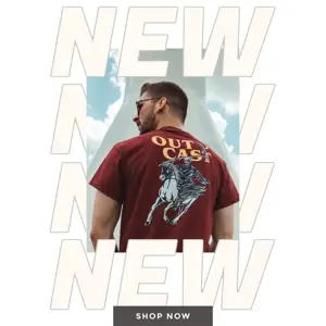 A Man Wearing A Black Hat And A White Sweatshirt Facebook Post Template