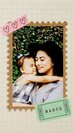 A Woman Holding A Baby In Her Arms Spring Story Template