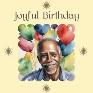 Joyful Birthday coffee break Instagram Post template