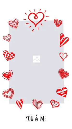 hearts valentine love instagram story template