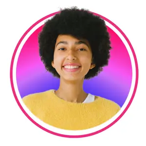 Pink purple gradient Profile Pic template