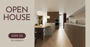 Open house facebook ad template