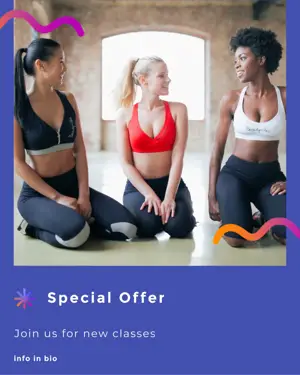 A Group Of Women Sitting On Top Of A Yoga Mat Sports Template