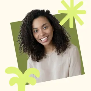 Abstract shapes magic profile picture template