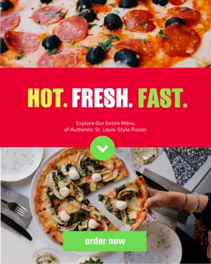 A Pizza Sitting On Top Of A Table Next To A Plate Of Pizza Foodie Template