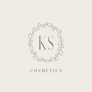 Minimalist Illustrations Beige Cosmetics Business Logo Template