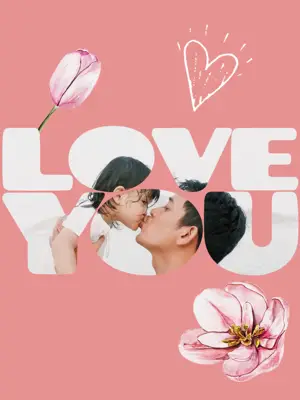 love you instagram post template 