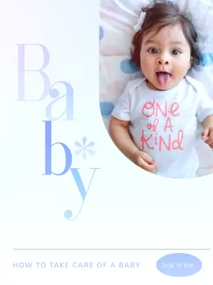 A Baby Laying In A Bed With Its Tongue Out Baby Template