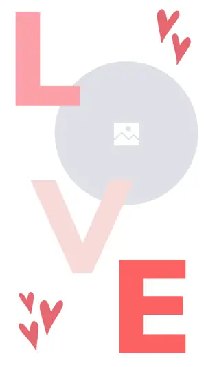 bright valentine love instagram story template