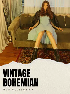 Mini album vintage fashion collection multi pages Instagram post template