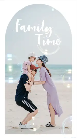 family day at the beach Instagram story template
