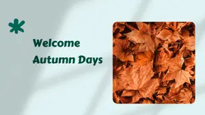 Welcome Autumn Days september mist template