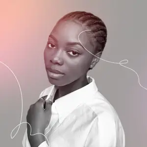 Profile Pic Of a Woman in Black And White