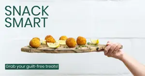 Healthy snacks facebook ad template