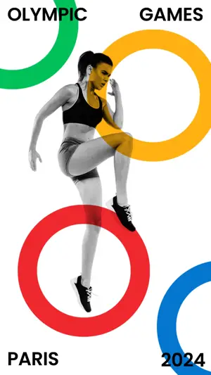 minimalist Olympics games 2024 instagram story template 