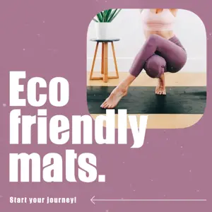 ‏Purple and White Minimalistic Elegant yoga Product Instagram ad