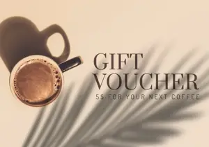 gift card voucher coffee shop template 