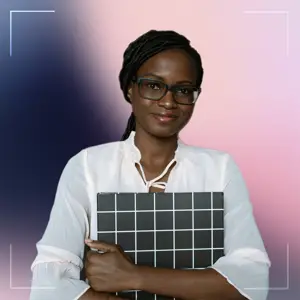 Gradient background magic profile picture template