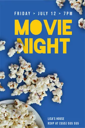 movie night invitation template