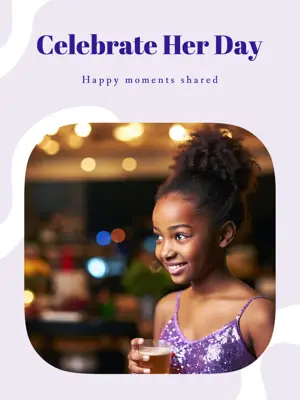 Happy moments shared joyful rainbow Portrait template