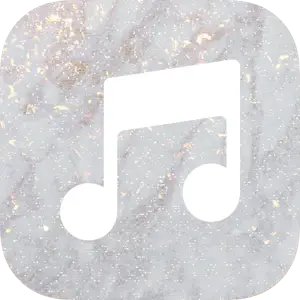 Photo Of A Ios14 Icons ? Template Design With A White Music Note On A Marble Background Ios14 Icons Template