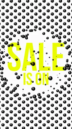 black and white graphic sale Instagram story template