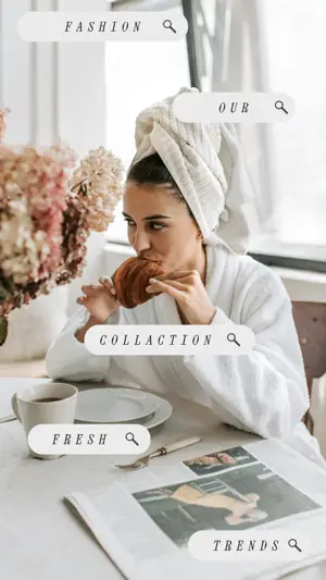 simple minimalist Photo message Story