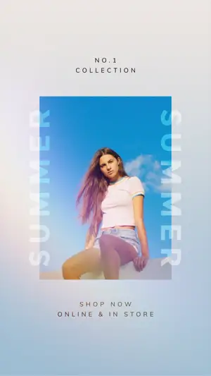 summer fashion instagram story template