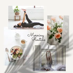 Classic bright photo collage template