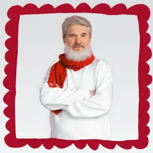 Red and Grey Simple Merry Christmas Instagram Profile pic