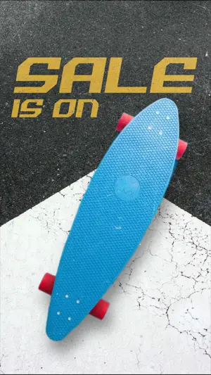 sale is on skateboard magic story template 