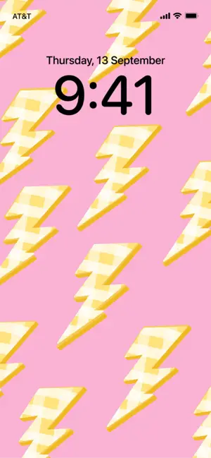 Lock Screen Pink Pattern Ios Template