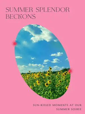 SUN-KISSED MOMENTS AT OUR SUMMER SOIREE sunset sorbet Portrait template