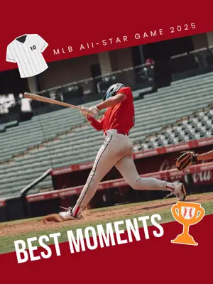 Baseball MLB all-star games highlights Instagram post template