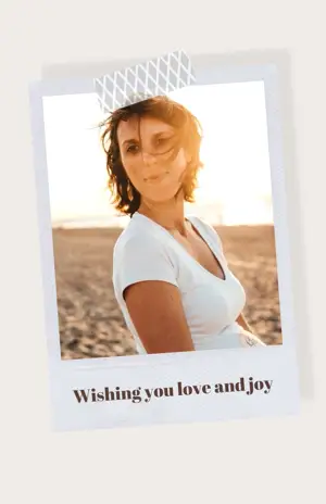 Wishing you love and joy vintage love template